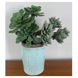 LR - Tag Vase with Faux Succulents Arrangement LR - Tag Vase with Faux Succulents Arrangement