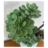 LR - Tag Vase with Faux Succulents Arrangement LR - Tag Vase with Faux Succulents Arrangement