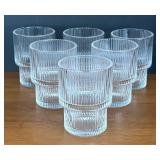 K - Ribbed Lowball Glasses - Set of 6 K - Ribbed Lowball Glasses - Set of 6
