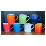 LR - 7 Le Creuset Mugs - Assorted Colors LR - 7 Le Creuset Mugs - Assorted Colors