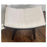BR1 - Beige Upholstered Stool with Black Frame BR1 - Beige Upholstered Stool with Black Frame