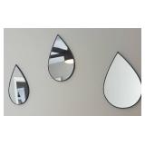 BR1 - Trio of Decorative Teardrop Mirrors BR1 - Trio of Decorative Teardrop Mirrors