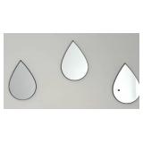 BR1 - Trio of Decorative Teardrop Mirrors BR1 - Trio of Decorative Teardrop Mirrors
