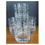 BR1 - Four Anchor Hawking Manchester Plaid Lowball Glasses BR1 - Four Anchor Hawking Manchester Plaid Lowball Glasses