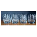 BR1 - Four Anchor Hawking Manchester Plaid Lowball Glasses BR1 - Four Anchor Hawking Manchester Plaid Lowball Glasses