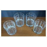 BR1 - Four Anchor Hawking Manchester Plaid Lowball Glasses BR1 - Four Anchor Hawking Manchester Plaid Lowball Glasses