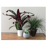 BR1 - Artificial Plant Trio - Faux Greenery BR1 - Artificial Plant Trio - Faux Greenery