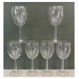 LR - Six Wine Glasses - Clear Stemware LR - Six Wine Glasses - Clear Stemware