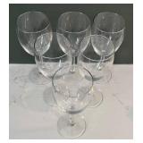 LR - Six Wine Glasses - Clear Stemware LR - Six Wine Glasses - Clear Stemware