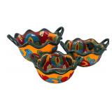 BR1 - Mexican Talavera Nesting Bowls - 3-Piece Set BR1 - Mexican Talavera Nesting Bowls - 3-Piece Set