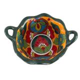 BR1 - Mexican Talavera Nesting Bowls - 3-Piece Set BR1 - Mexican Talavera Nesting Bowls - 3-Piece Set