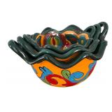 BR1 - Mexican Talavera Nesting Bowls - 3-Piece Set BR1 - Mexican Talavera Nesting Bowls - 3-Piece Set