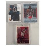 K - Three Michael Jordan Basketball Cards K - Three Michael Jordan Basketball Cards