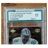 K - Emmitt Smith 1999 Collector's Edge Triumph K-KLUB Y3K Preview #KK28 Graded 9.0 K - Emmitt Smith 1999 Collector's Edge Triumph K-KLUB Y3K Preview #KK28 Graded 9.0