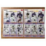 K - Four Sheets of McDonald's 1993 Vikings GameDay Cards K - Four Sheets of McDonald's 1993 Vikings GameDay Cards