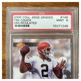 K - Tim Couch 2000 Collector's Edge Football Card PSA Mint 9 Uncirculated K - Tim Couch 2000 Collector's Edge Football Card PSA Mint 9 Uncirculated