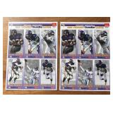 K - Eight Limited Edition Sheets of McDonald's 1993 Vikings GameDay Cards K - Eight Limited Edition Sheets of McDonald's 1993 Vikings GameDay Cards