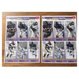 K - Eight Limited Edition Sheets of McDonald's 1993 Vikings GameDay Cards K - Eight Limited Edition Sheets of McDonald's 1993 Vikings GameDay Cards