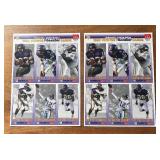 K - Eight Limited Edition Sheets of McDonald's 1993 Vikings GameDay Cards K - Eight Limited Edition Sheets of McDonald's 1993 Vikings GameDay Cards
