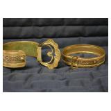 (2) metal bracelets... (2) metal bracelets...