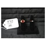 Ladies rings, one with red stone is... Ladies rings, one with red stone is...