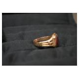 Ladies rings, one with red stone is... Ladies rings, one with red stone is...