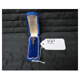 Lapel pin in blue box... Lapel pin in blue box...