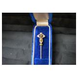 Lapel pin in blue box... Lapel pin in blue box...
