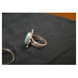 Ladies rings one is sterling... Ladies rings one is sterling...