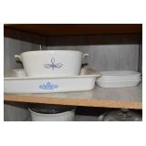 Corning ware and other dishes, top ... Corning ware and other dishes, top ...