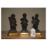 (3) Borghese putti or cherub figuri... (3) Borghese putti or cherub figuri...