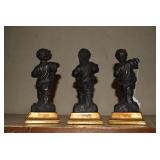 (3) Borghese putti or cherub figuri... (3) Borghese putti or cherub figuri...