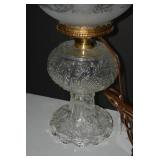 Table top electric lamp with ruffle... Table top electric lamp with ruffle...