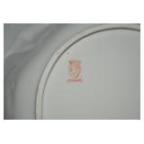 German porcelain bowl with pink flo... German porcelain bowl with pink flo...