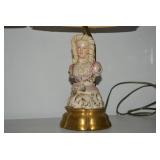 Cordey porcelain electric lamps, pa... Cordey porcelain electric lamps, pa...