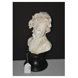 Bust of young maiden with leaves an... Bust of young maiden with leaves an...