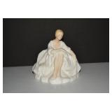 Royal Doulton porcelain lady, hairl... Royal Doulton porcelain lady, hairl...