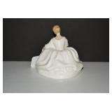 Royal Doulton porcelain lady, hairl... Royal Doulton porcelain lady, hairl...