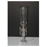 Electric table lamp with etched glo... Electric table lamp with etched glo...