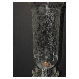 Electric table lamp with etched glo... Electric table lamp with etched glo...