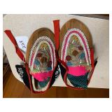 Native American beaded leather slip... Native American beaded leather slip...