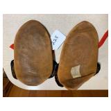 Native American beaded leather slip... Native American beaded leather slip...