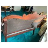 Settee, approx. 49'W; on rollers... Settee, approx. 49'W; on rollers...