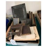 3 boxes - printing/letterpress bloc... 3 boxes - printing/letterpress bloc...