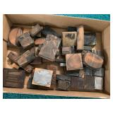 3 boxes - printing/letterpress bloc... 3 boxes - printing/letterpress bloc...