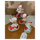 4 pcs - vintage Christmas angels... 4 pcs - vintage Christmas angels...