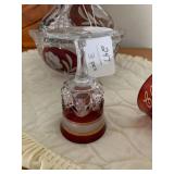 1906 red glass cup, other stemware,... 1906 red glass cup, other stemware,...