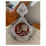 1906 red glass cup, other stemware,... 1906 red glass cup, other stemware,...