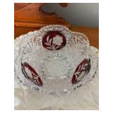 1906 red glass cup, other stemware,... 1906 red glass cup, other stemware,...