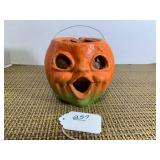 Paper mache pumpkin... Paper mache pumpkin...